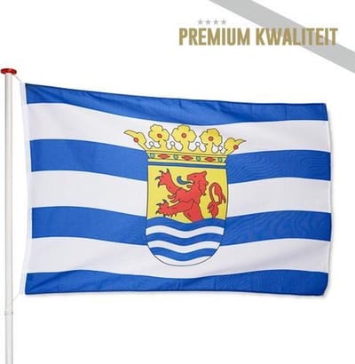 Zeeuwse Vlag Zeeland 100x150cm - Kwaliteitsvlag - Geschikt voor buiten