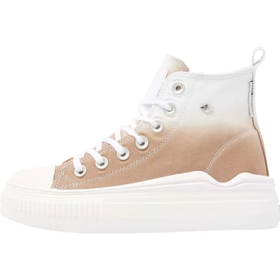 British Knights - Kaya Flow Mid Dames Sneakers Hoog - Maat 36 - Bruin - Katoen - Vrouwen Schoenen