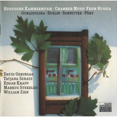 CD SOFIA GUBAIDULINA • VIKTOR SUSLIN • - In Croce (Russische Kamermuziek = C 310091 Koch Schwann Mu 1991 Duitsland Klassiek Gebruikt gray