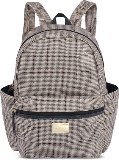 DAY ET Vrije tijd rugzak Rugzak met laptopvak Day GW Check Backpack Blue Nights Beige Blauw