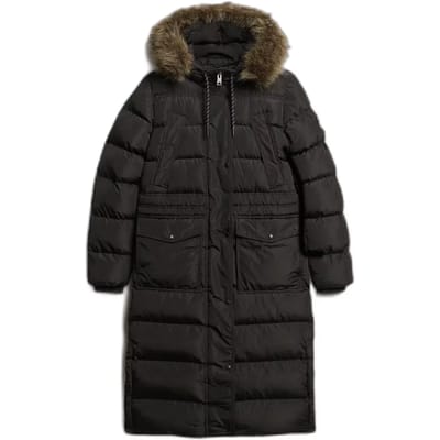Donsjas Superdry Doudoune Everest Longue avec Fausse Fourrure