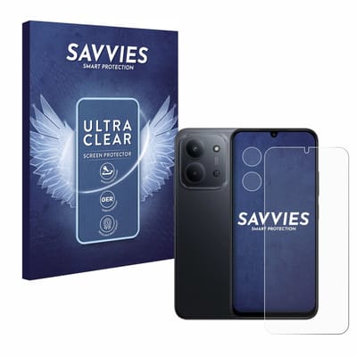 Savvies - Screenprotector voor Xiaomi Redmi 15C (Voor+Camera) - Folie Beschermfolie transparant 18 Stuks