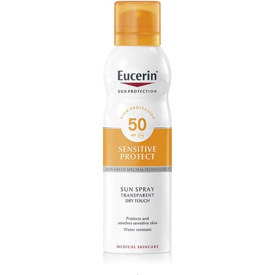 Zonnegevoelige Beschermspray Transparante Droge Aanraking Spf50 200 ml