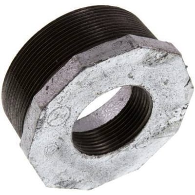 R 3'' x Rp 1 1/2'' M/F Verzinkt Gietijzeren Verloopring 25 Bar - FL2S-MF-IZ-300R-112R