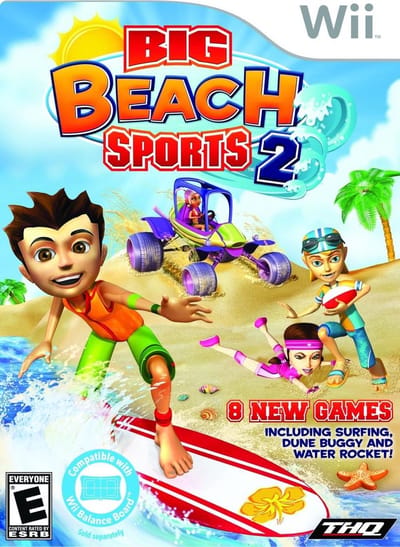 THQ Big beach sports 2, Wii, E (Iedereen), Fysieke media