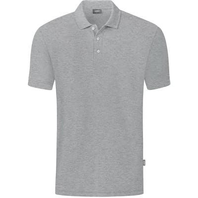 Jako Organic Polo Heren - Lichtgrijs Gemeleerd | Maat: XL