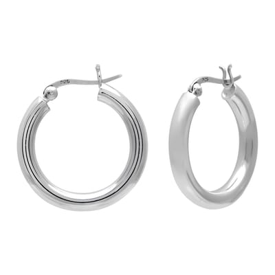 WeLoveSilver - zilveren oorringen - brede hoops - 925 sterling