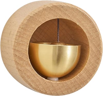 Magnetische deurbel - Houten bel - Woondecoratie - Montage zonder gereedschap - 9x6 cm - Houtkleur