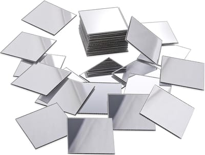 Mini-spiegeltegels 50 stuks - Zelfklevende acryl mozaïekspiegels - Decoratie voor wanden en knutselprojecten