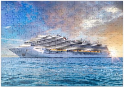 Puzzel 200 Stukjes: Cruiseschip in het Caribisch Gebied - Puzzel voor Volwassenen en Kinderen