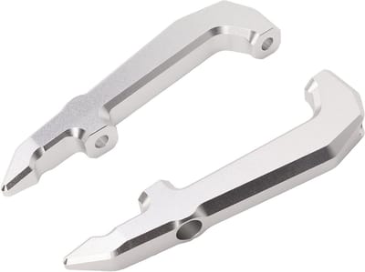 Pillion Handgreep, 1 Paar Motorfiets Achterpassagierszetel Handvat Bar Aluminium Vervanging voor MSX125 GROM(Zilver) Andere