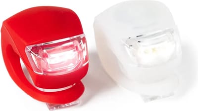 Igoods Fietslampjes - Fietsverlichting Voor en Achter - Fietslampenset - Siliconen Fietslampjes LED Verlichting - Rood en Wit