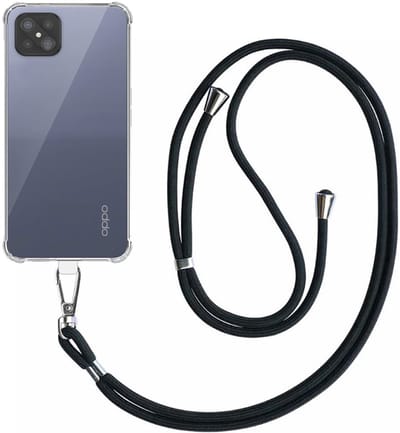 Telefoonhoesje Geschikt voor Oppo A92s / Reno 4Z 5G Transparant Schokbestendig met Afneembaar Universeel Telefoonkoord - Backcover Case Siliconen ShockProof with Lanyard - Smartphonica geschikt voor Oppo A92s;Oppo Reno4 Z 5G