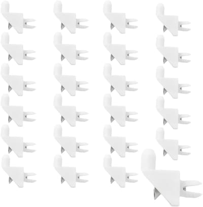 Set van 24 Witte Planken met 24 Schroeven Geschikt voor PAX Kast Plankhouders, Ideaal voor Opbergrekken en Kasten