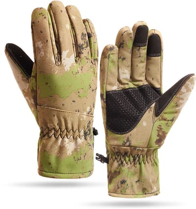 Handschoenen - 1 paar Handschoenen winter - Touchscreen Handschoenen - Fiets handschoenen - Handschoenen Heren - Handschoenen Dames - Winddicht en waterdicht - Touchscreen compatibel - Maat L - Voor hardlopen - Skiën - Snowboarden - Camouflage
