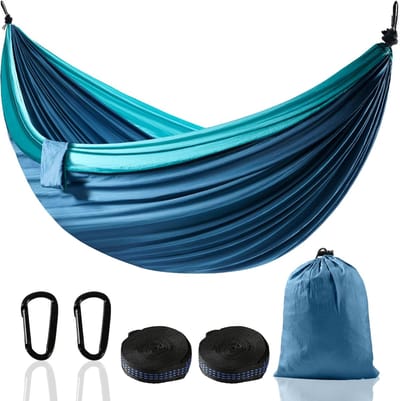 Grote Hangmat voor 2 Personen - Opvouwbaar en Draagbaar voor Buiten en Binnen - Ideaal voor Tuin, Camping en Reizen