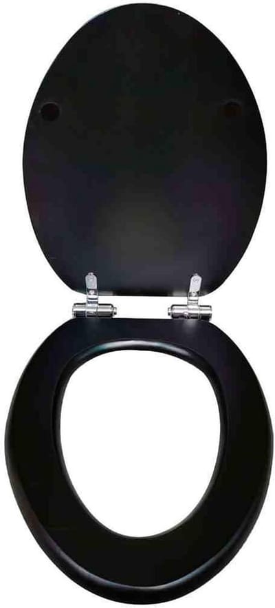 Houten Toiletbril - WC Deksel - Badkamer Verbetering - Langzame Sluiting - 44x36cm - Houtkleur