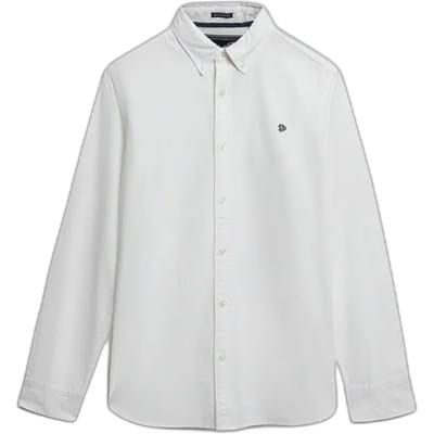 Superdry - Klassiek Oxford Overhemd met Lange Mouwen - Heren - Lange mouwen shirts