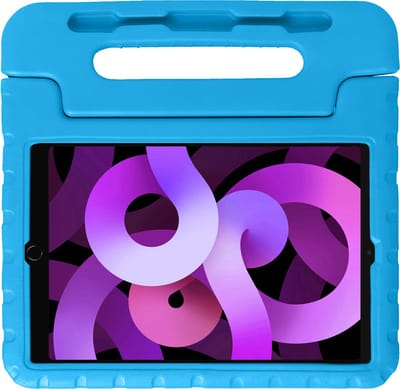 Hoesje - Geschikt voor Apple iPad Air 5 (2022) - 10.9 inch - 5e Generatie - M1 - Kinderhoes Shockproof Bumper - Kidsproof Case - Tablet Hoes - Kinder Hoes Cover - Blauw