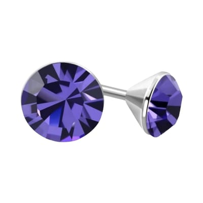 Aramat Jewels | Oorbellen | Mini Oorstekers Violet Paars – 3mm – RVS | | | |3mm | Staal | Kinderen, Volwassenen | Verkleurd niet