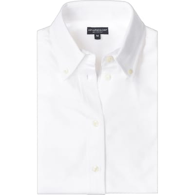 McGregor Stretch Pique Shirt White Size: S | Button-Down Shirts Outlet | Dames | Wit