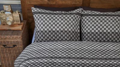 Riviera Maison Union Ave Dekbedovertrek - Eenpersoons - 140x200/220 cm - Sand
