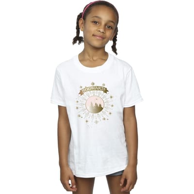 Harry Potter Meisjes Zweinstein Yule Ball Katoenen T-Shirt (Wit)