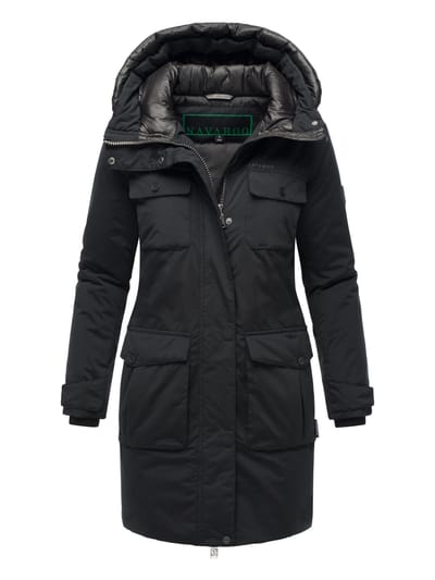 Navahoo Eissturm dames wintermantel met capuchon en fleecevoering