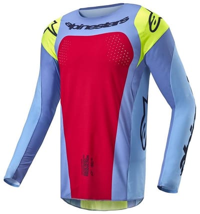 Alpinestars Techstar Ocuri Lichtblauw Geel Fluor Rood Berry -