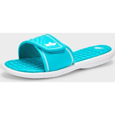 Badslippers met klittenbandsluiting - türkis - Gr. 36 van Goldner Fashion