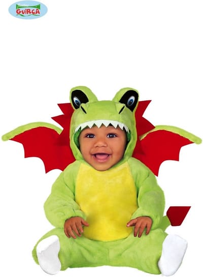 Fiestas Guirca - Jumpsuit Draak - 12-18 maanden - Carnavalskleding - Carnaval - carnavalskleding 2027 - Carnaval kostuum