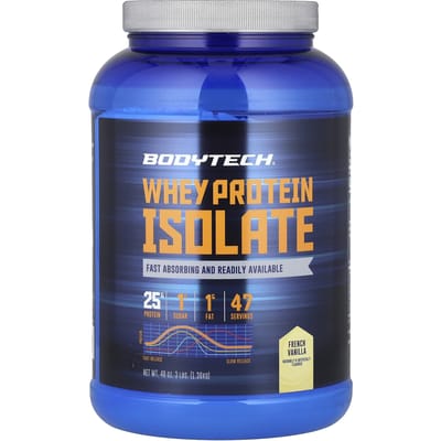 Whey Protein Isolaat, Franse Vanille, 1,36 kg(3 lbs)