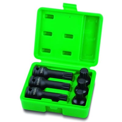 Contactdoos Satz TOPTUL 1/2 10 Stk M14 M16 M18 12-kant lange 44mm+77mm
