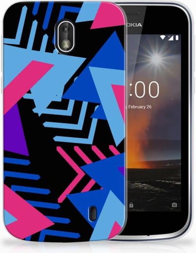 Nokia 1 TPU Hoesje Funky Triangle