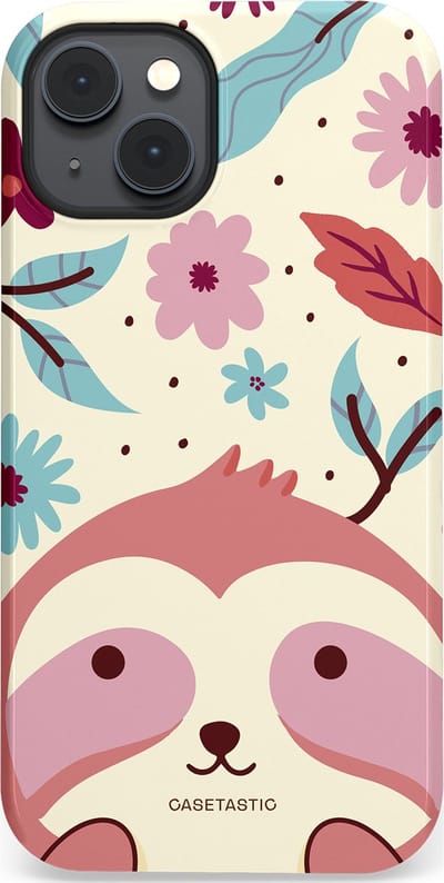 Casetastic Hoesje Geschikt voor Apple iPhone 14 Plus Magsafe - Stijlvolle Beschermende Duo-layer Case - Luiaard knuffels