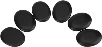 12-Delige Set Basalt Massage Stenen voor Warme Ontspanning en Wellness