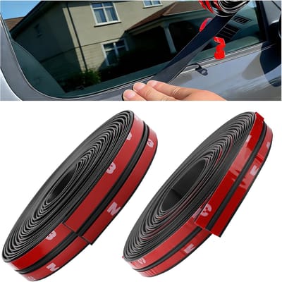 SnelShoppen - 4 m Rubber Afdichting T-vorm - Zelfklevende Afdichtstrip 14 mm/19 mm voor Auto, Vrachtwagen, Ramen en Bovenlichten - Weerbestendige Rand