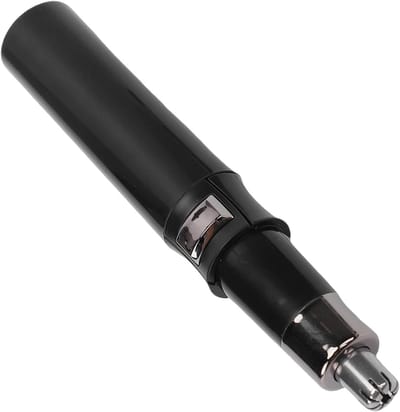 Neushaartrimmer Batterij - Gezichtsverzorging - Ongewenst Haar Verwijderen - Precisie Controle - 12.5 cm - Zwart