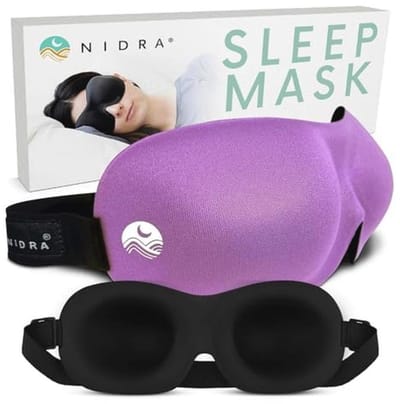 Voorgevormd Slaapmasker voor Zijslapers - Lichtblokkerend en Comfortabel - Ideaal voor Slapen en Reizen