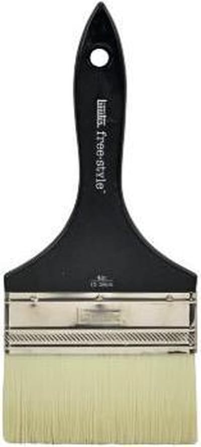 Liquitex Freestyle Kwast Groot Plat 4 Inch Korte steel