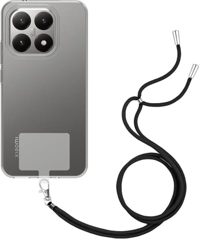 Just in Case hoesje met koord geschikt voor Xiaomi 15T Hoesje met Koord - Flexibele Case - Transparant