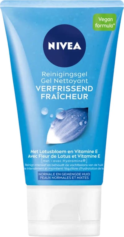 NIVEA Essentials Verfrissende Reinigingsgel Normale Huid - Gezichtsreiniger - Met Vitamine C & E - Cleanser - Gezicht Wassen - 150 ml