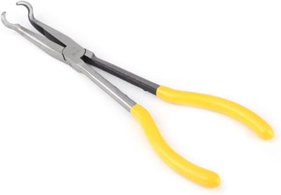 Extra lange 11 inch knijp- en buigtang met O-vormige punt voor handwerk en reparaties, 45/90 graden bocht, set gereedschappen
