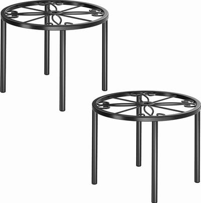 Sierra, 2-delig 20cm/7.8'' Metalen Bloemenstandaard Plantenrek Bloempotstandaard voor Woonkamer, Slaapkamer, Balkon en Tuin