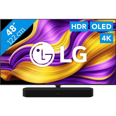LG 48" OLED EVO G56 4K (2025) + Sonos Beam Gen2 Zwart