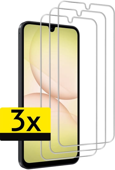 Screenprotector - Geschikt voor Samsung Galaxy A17/A18 - 3 Stuks - Extra Sterk - Beschermglas - Gehard Glas - Tempered Glass - Screen Protector