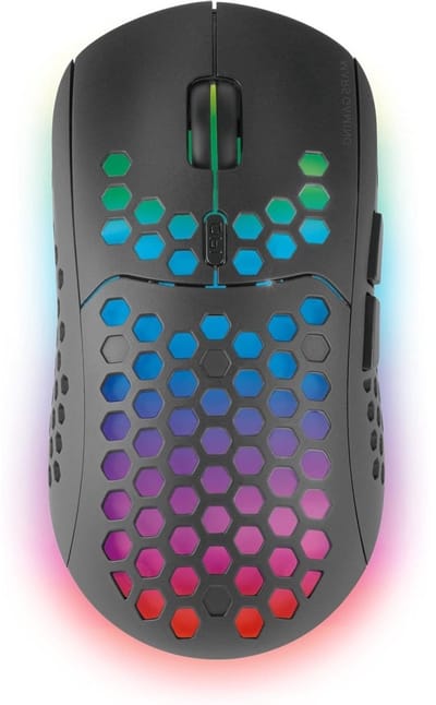 EXCITAT Muis - Gamingmuis – 2,4 GHz draadloze gamingmuis – Ultralicht 79 g – 3200 dpi – Zwart