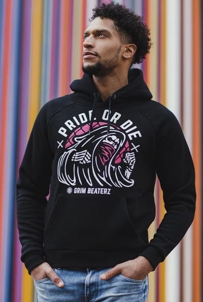 Pride or Die Hoody Sweater Grim Beaterz Zwart - XXL
