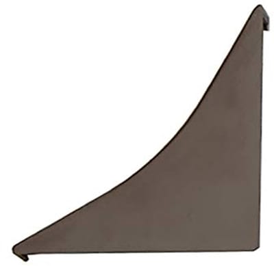 DQ-PP HOEKLIJST EINDSTUK - Donkere Noten - 23 x 23 mm - PVC - Keukenlijst Werkblad Afwerkingslijst Lijst Keuken Keukenafwerkingslijst Wandafwerkingslijst Tafelbladlijsten