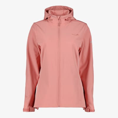 Mountain Peak dames softshell jas roze - Maat M